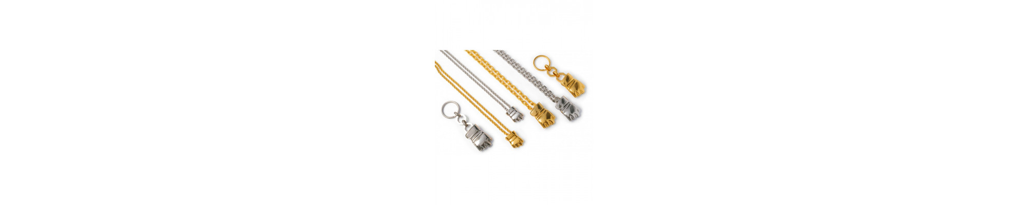 MMA Glove Necklaces with Octagonal Links