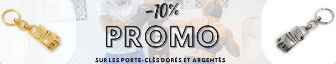 Profitez de 10% de remise sur les porte-clés gant MMA